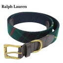 ポロ ラルフローレン メンズ タータンチェック リボンベルト POLO Ralph Lauren Men's Tartan Ribbon Belt US