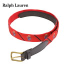 ポロ ラルフローレン メンズ ポロベアー リボン レザーベルト POLO Ralph Lauren Polo Bear Leather Belt US