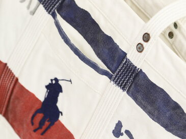 ポロ ラルフローレン メンズ ビッグポニー刺繍 キャンバス トートバッグPOLO Ralph Lauren Painted Canvas BIG PONY Tote US