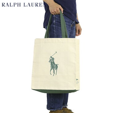 ポロ ラルフローレン メンズ ビッグポニー オーガニックコットン ショッピングバック トートバッグ POLO Ralph Lauren 