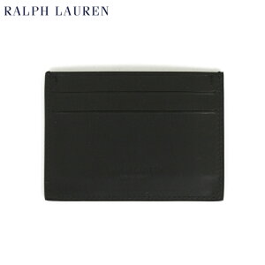 ݥ ե 쥶 ɥ POLO Ralph Lauren Leather Card Case (BLACK