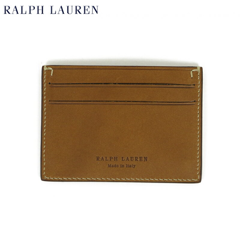 ݥ ե 쥶 ɥ POLO Ralph Lauren Leather Card Case (TAN)