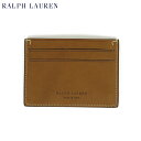 ポロ ラルフローレン レザー カードケース 財布POLO Ralph Lauren Leather Card Case (TAN) (UPS)