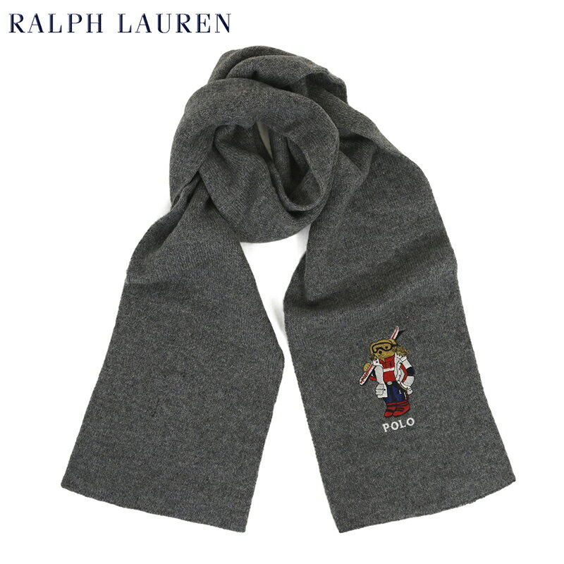 ポロ ラルフローレン ポロベアー刺繍 スカーフ マフラー POLO by Ralph Lauren 