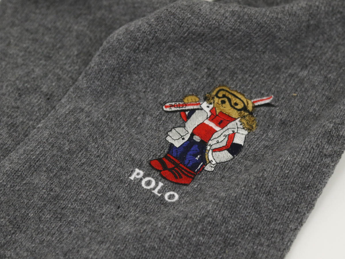 ポロ ラルフローレン ポロベアー刺繍 スカーフ マフラー POLO by Ralph Lauren 