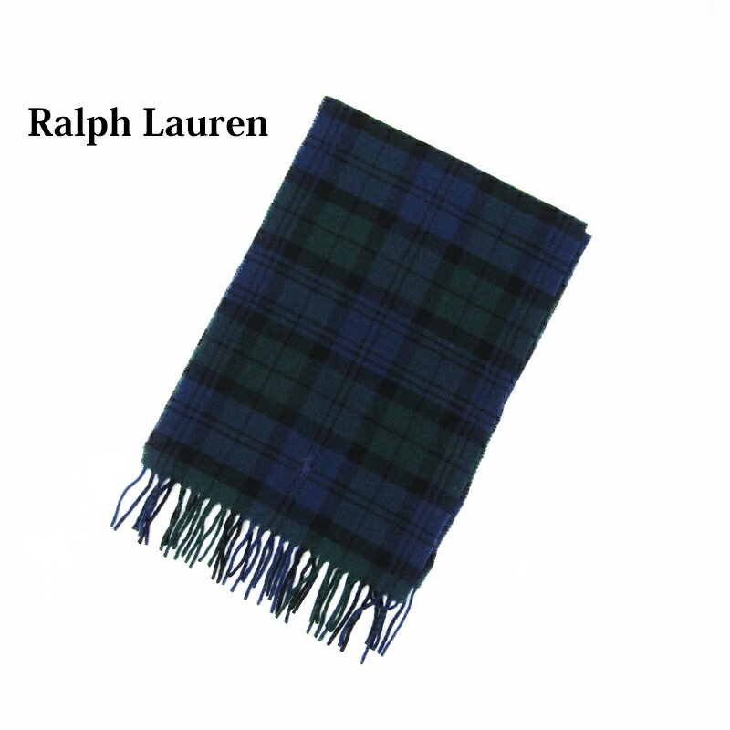 ポロ ラルフローレン リサイクルウール ブラックウォッチチェック スカーフ マフラー (BLACKWATCH) POLO Ralph Lauren Blackwatch Scarf