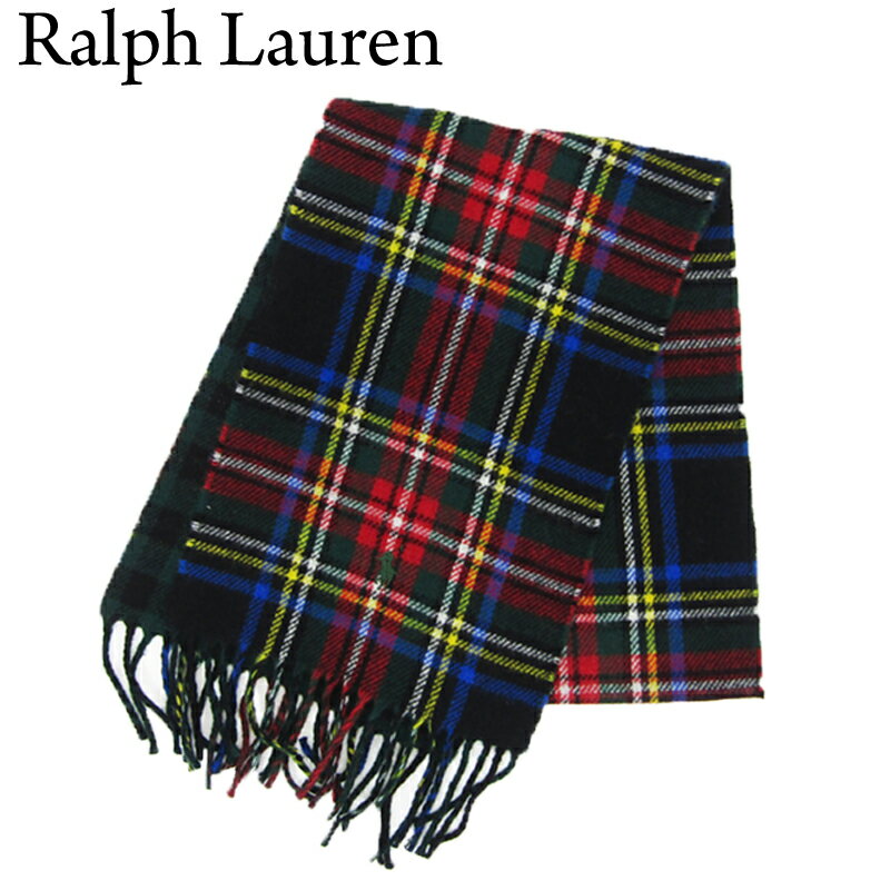 ラルフローレン マフラー（メンズ） ポロ ラルフローレン ダブルフェイス ウール混紡 スカーフ マフラー (BLACK STEW) POLO Ralph Lauren Double-Faced Scarf