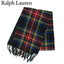 ラルフローレン ポロ ラルフローレン ダブルフェイス ウール混紡 スカーフ マフラー (BLACK STEW) POLO Ralph Lauren Double-Faced Scarf