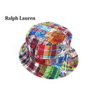 | t[ pb`[N vg Rbg oPbg Tt@ nbg Polo by Ralph Lauren Patchwork Bucket Hat US