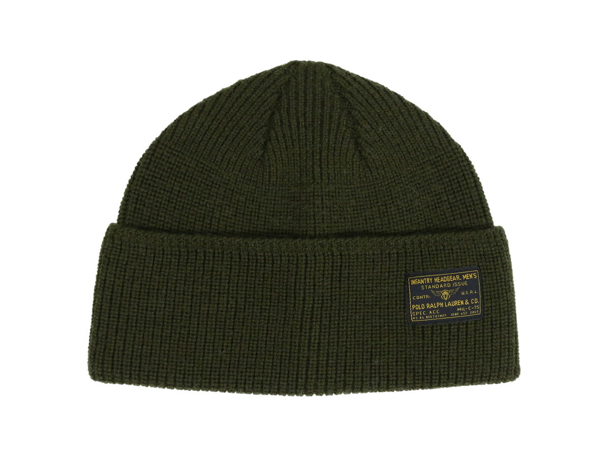 ポロ ラルフローレン ウール ニットキャップ ミリタリーラベル ニット帽 Polo Ralph Lauren Wool Military Watch Cap US (UPS)