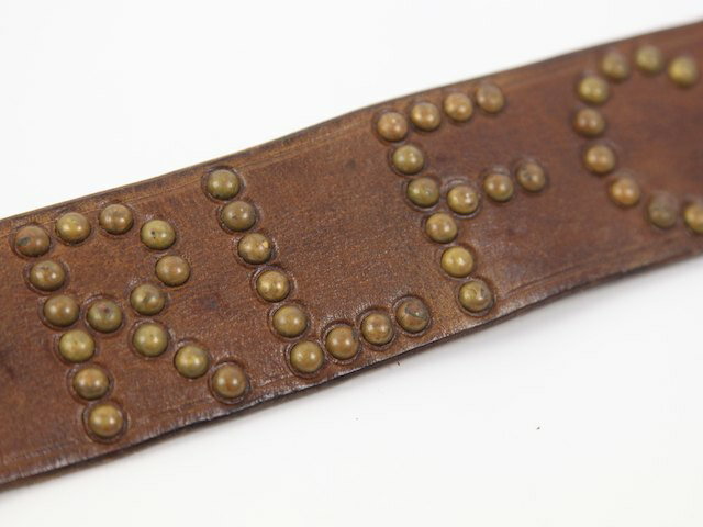 RUGBY by Ralph Lauren Studs Beltラグビー スタッズとレザーベルト