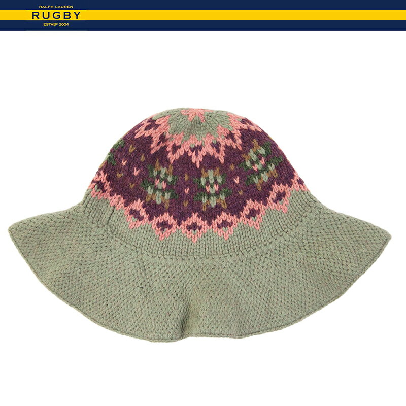 WOMEN RUGBY by Ralph Lauren Fairisle Bucket Hat 