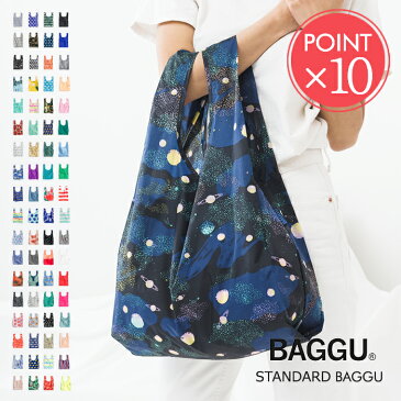 メール便送料無料 BAGGU スタンダードバグゥ エコバッグ STANDARD【バグー エコバック トートバッグ 折りたたみ 折り畳み おしゃれ ナイロン レジカゴ ショッピングバッグ 猫 北欧 レディース ポイント10倍 Mサイズ】【楽ギフ_包装】クリスマス