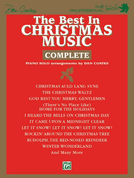 楽譜 【取寄品】【取寄時、納期1週間〜10日】輸入 クリスマス名曲集 （ピアノソロ） The Best in Christmas Music Complete【メール便を選択の場合送料無料】