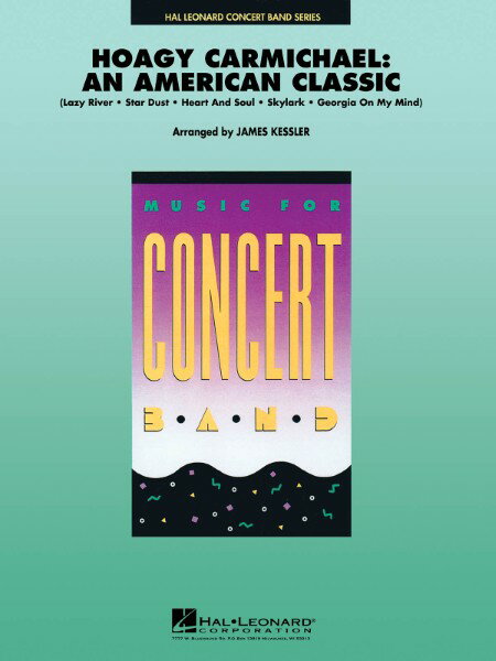 楽譜 【取寄品】【取寄時、納期1週間〜10日】輸入 ホーギー・カーマイケル・メドレー Hoagy Carmichael: An American Classic【沖縄・離島以外送料無料】