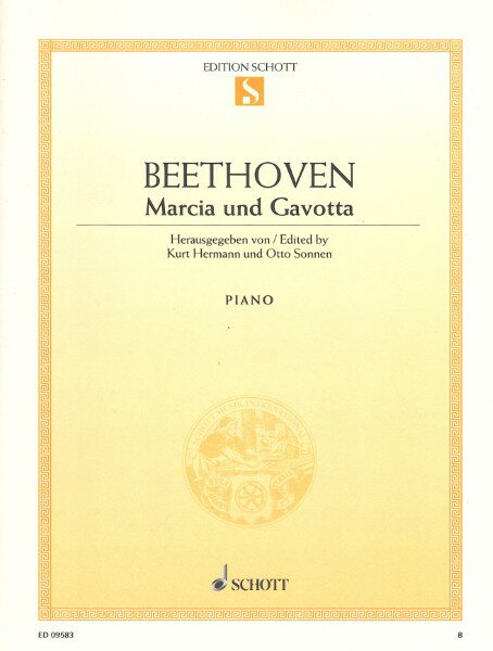 楽譜 輸入 行進曲とガヴォット（1P4H） March Op. 45 and Gavotte /Ludwig van Beethoven