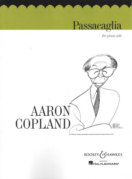 楽譜 輸入 パッサカリア Passacaglia (Copland) (Piano) /Aaron Copland