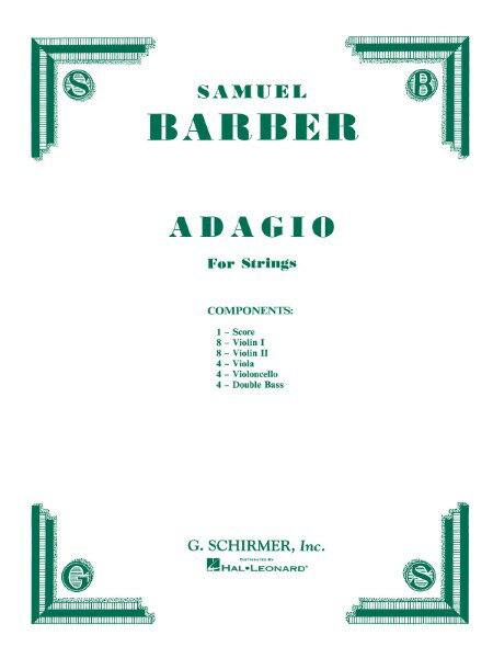 楽譜 輸入 弦楽のためのアダージョ Op．11 Adagio for Strings Op. 11 (String Orch) /Samuel Barber