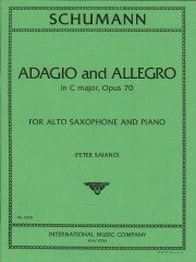 楽譜 【取寄品】【取寄時、納期1週間～10日】輸入 アルトサックスソロ アダージョとアレグロ ハ長調 作品70 Adagio and Allegro in C Major Op 70 (A.Sax & Piano /Robert Schumann【メール便を選択の場合送料無料】