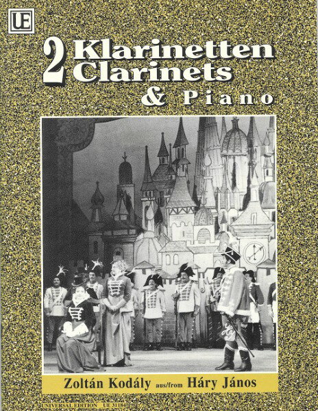 楽譜 【取寄品】【取寄時、納期1週間〜10日】輸入 クラリネットアンサンブル 「ハーリ・ヤーノシュ」より6つの小品 Hary Janos (Clarine Duet & Piano) /Zoltan Kodaly【沖縄・離島以外送料無料】