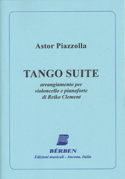 楽譜 【取寄品】【取寄時、納期1週間〜10日】輸入 チェロソロ タンゴ組曲 Tango Suite (Cello & Piano) /Astor Piazzolla【沖縄・離島以外送料無料】