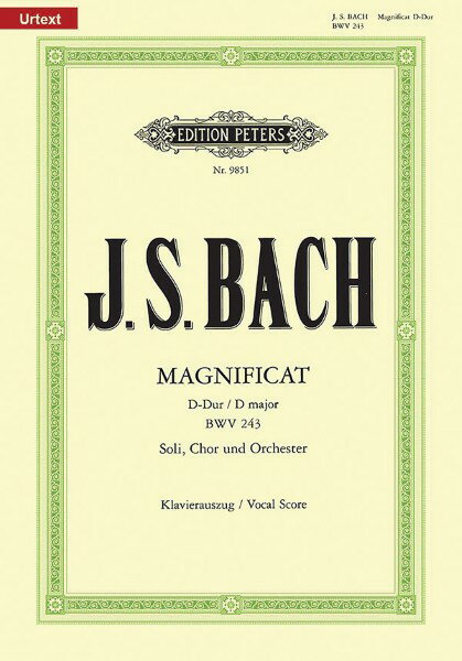 Rakuten - 楽譜 【取寄品】【取寄時、納期1週間〜10日】輸入 マニフィカト ニ長調 BWV 243 Magnificat BWV 243 (Vocal Score) /Johann Sebastian Bach【沖縄・離島以外送料無料】