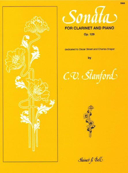楽譜 輸入 クラリネットソロ クラリネット・ソナタ Op． 129 Clarinet Sonata Op. 129 (Stainer and Bell) /Charles Villiers Stanford