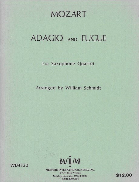 楽譜 【取寄品】【取寄時、納期1週間〜10日】輸入 サックスアンサンブル アダージョとフーガ （Sax Quartet SATB） Adagio and Fugue /Mozart【メール便を選択の場合送料無料】
