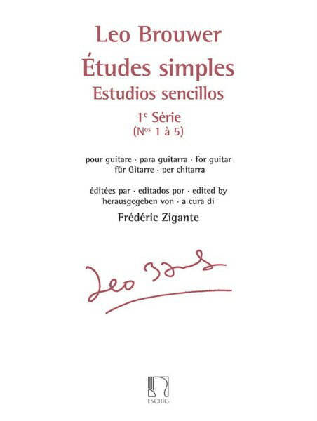 楽譜 輸入 シンプル・エチュード 第1巻 （Guitar） Etudes Simples 1e Serie /Leo Brouwer