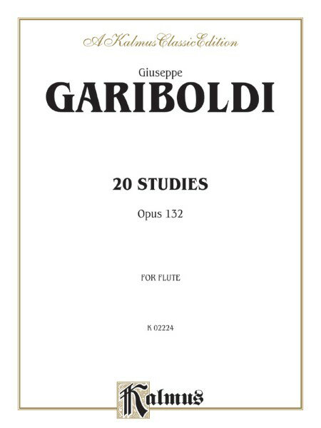 楽譜 輸入 フルート フルートのための20の小練習曲 Op． 132 20 Studies Opus 132 (Flute) /Giuseppe Gariboldi