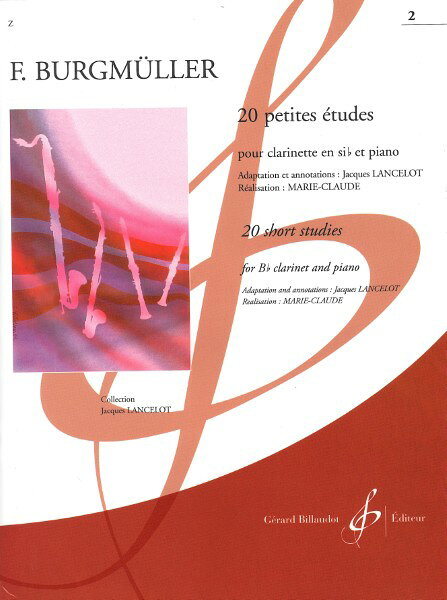 楽譜 輸入 クラリネットソロ 20の伴奏付小練習曲 第2巻 （Clarinet） 20 Petites Etudes Volume 2 /Johann F. F. Burgmuller