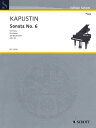 楽譜 【取寄品】【取寄時、納期1週間~10日】輸入 ピアノ・ソナタ 第6番 Op. 62 Sonata No. 6 Op. 62 /Nikolai Kapustin【沖縄・離島以外送料無料】