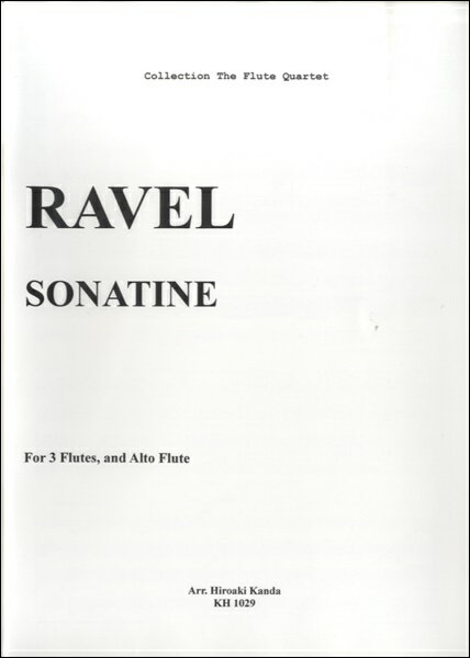 楽譜 【取寄品】RAVEL SONATEINEFOR FLUTESAND ALTO FLUTE【メール便を選択の場合送料無料】