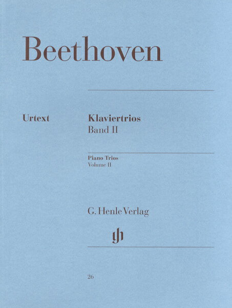 楽譜 【取寄品】ベートーヴェン : ピアノ三重奏曲集 第2巻/原典版【沖縄・離島以外送料無料】