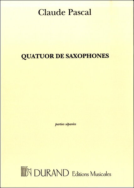 楽譜 【取寄品】GYW00077013パスカル サクソフォン四重奏曲:パート譜セット【沖縄・離島以外送料無料】