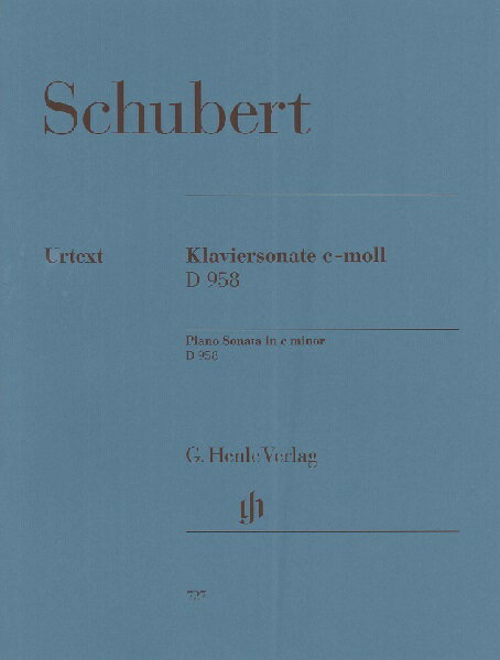 楽譜 【取寄品】GYP00078889 シューベルト ピアノ・ソナタ 第19番ハ短調 D958／原典版／Mies編【メール便を選択の場合送料無料】