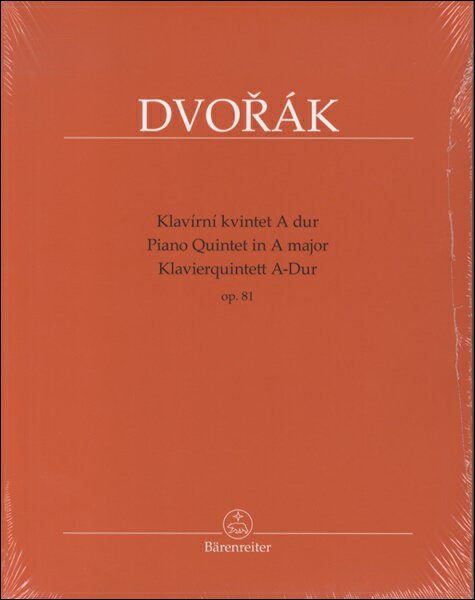 楽譜 【取寄品】GYS00100914 ドヴォルザーク Antonin ピアノ五重奏曲イ長調 OP.81/CUBR編 （室内楽）【沖縄・離島以外送料無料】