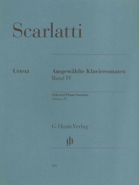 楽譜 （581）スカルラッティ ソナタ選集第4巻 （原典版／ヘンレ社）【沖縄・離島以外送料無料】...