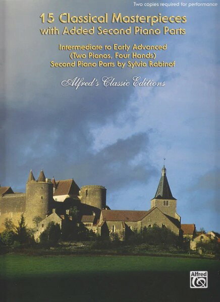 楽譜 【取寄品】輸入 2台デュオ 2人で演奏する15のクラシック名曲集(2台4手) 15 Classical Masterpieces with Added Second Piano Part(2P4H)／オムニバス omnibus【メール便を選択の場合送料無料】