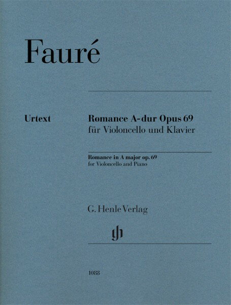 楽譜 【取寄品】輸入 チェロ ロマンス イ長調 作品69 Romance in A major op.69 for Violoncello and Piano／フォーレ Faure Gabriel/HN1088【メール便を選択の場合送料無料】