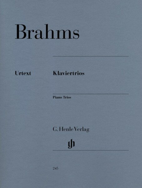 楽譜 【取寄品】輸入 ピアノ三重奏 ピアノ三重奏曲集 Piano Trios／ブラームス Brahms J./HN245【沖縄・離島以外送料無料】