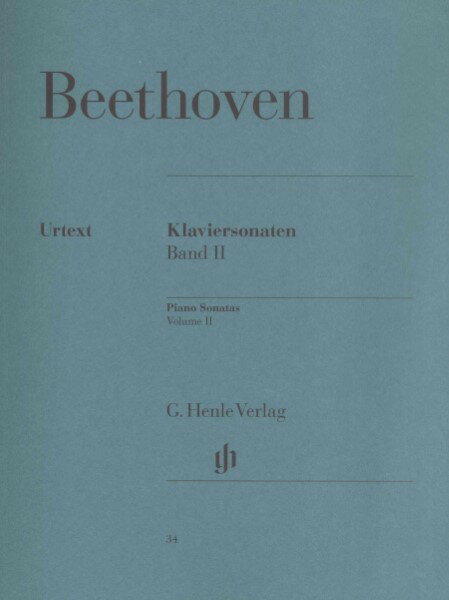 楽譜 （34）ベートーヴェン ピアノソナタ集（2） （原典版／ヘンレ社）LUDWIG VAN BEETHOVEN Piano Sonatas Volume II Bertha Antonia W【メール便不可商品】【沖縄・離島以外送料無料】