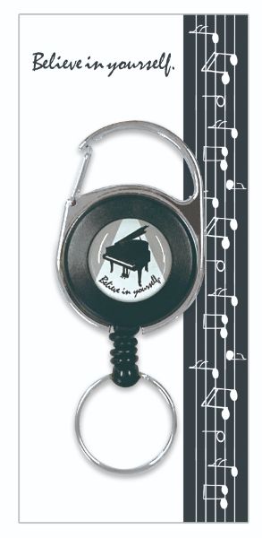 【取寄品】【取寄時、納期2週間〜4週間】リールキーホルダー　ピアノ