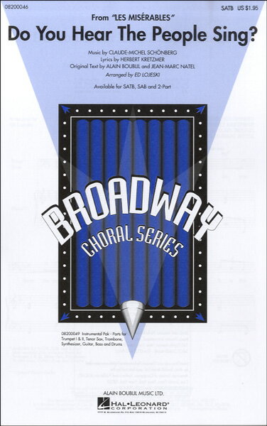 楽譜 【取寄品】CRP173 《輸入合唱楽譜》民衆の歌(ミュージカル「レ・ミゼラブル」より)(SATB: 混声四部合唱)【5部セット】【メール便を選択の場合送料...