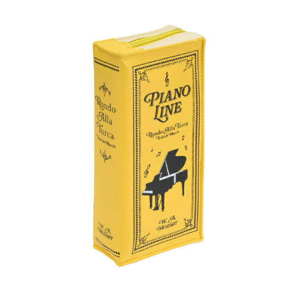【取寄品】【取寄時、納期1週間〜10日】 PIANO LINE ブック型ペンポ—チ(トルコ行進曲)イエロー
