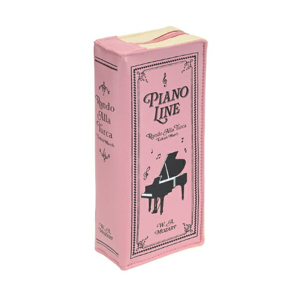 【取寄品】【取寄時、納期1週間〜10日】 PIANO LINE ブック型ペンポ—チ(トルコ行進曲)ピンク