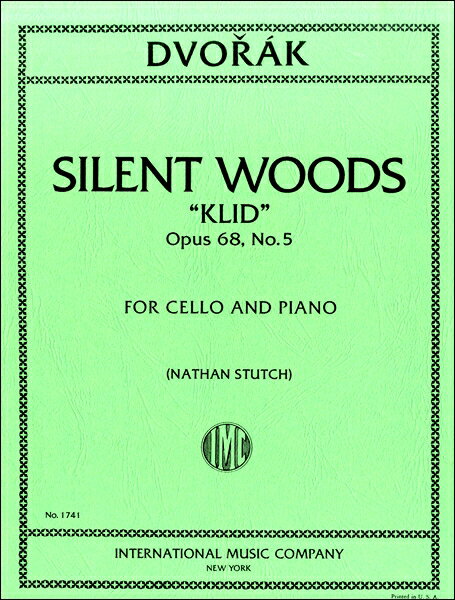 楽譜 【取寄品】CES207 輸入 ドヴォルザーク／森の静けさ・OP.68-5【メール便を選択の場合送料無料】