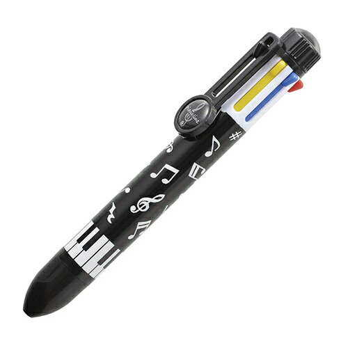 【取寄品】【取寄時 納期1週間〜10日】Pianoline 8色ボールペン（音符）【メール便不可商品】