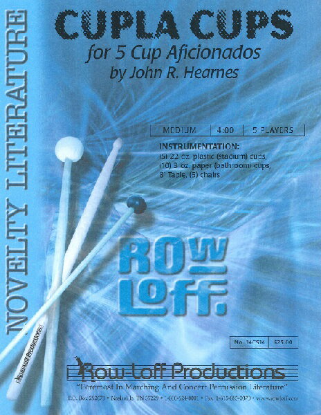 楽譜 【取寄品】AP234 輸入 カプラ・カップ(プラスティックコップと紙コップによるパフォーマンス)（コ..