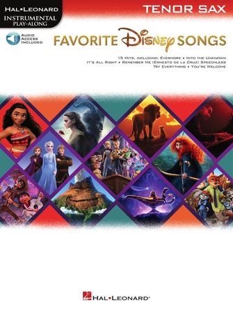楽譜 【取寄品】WS201 輸入 「ディズニー・ソング集（15曲収録）」ソロ・テナー・サックス編（インストゥルメンタル・プレイ・アロング・シリーズ）【オーディオ・オンライン・アクセスコード付】【沖縄・離島以外送料無料】 ablemart-11502339 エイブルマート 【楽譜・音楽書】 パッケージ画像